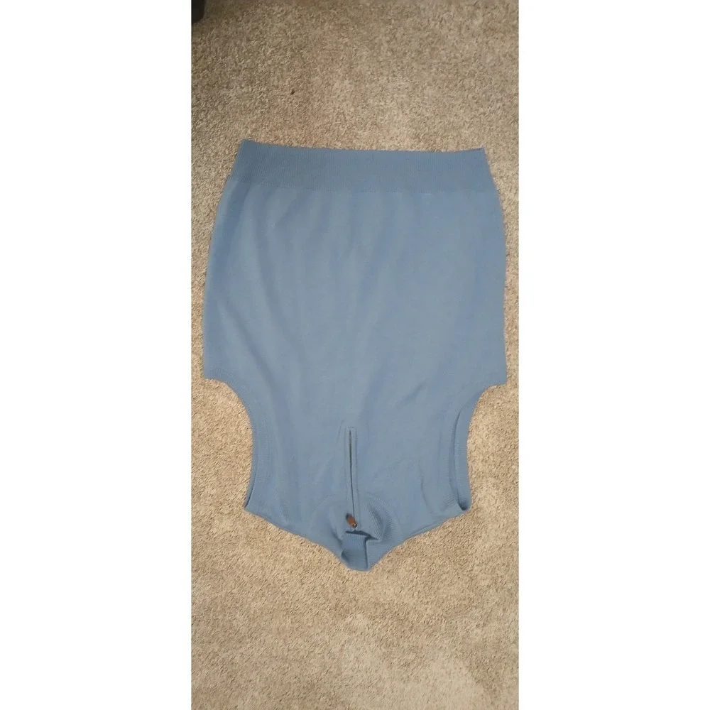 Polo Golf by Ralph Lauren Men's M 100% Merino Wool Zip Neck Sweater Vest Blue!!